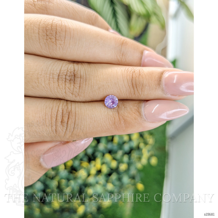 0.57 Ct. Pinkish Purple Sapphire from Ceylon (Sri Lanka)