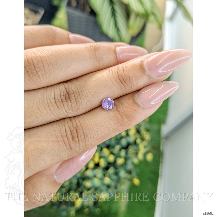 0.57 Ct. Pinkish Purple Sapphire from Ceylon (Sri Lanka)