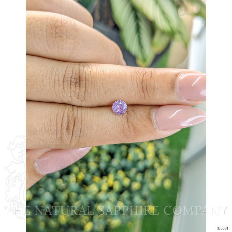 0.57 Ct. Pinkish Purple Sapphire from Ceylon (Sri Lanka)