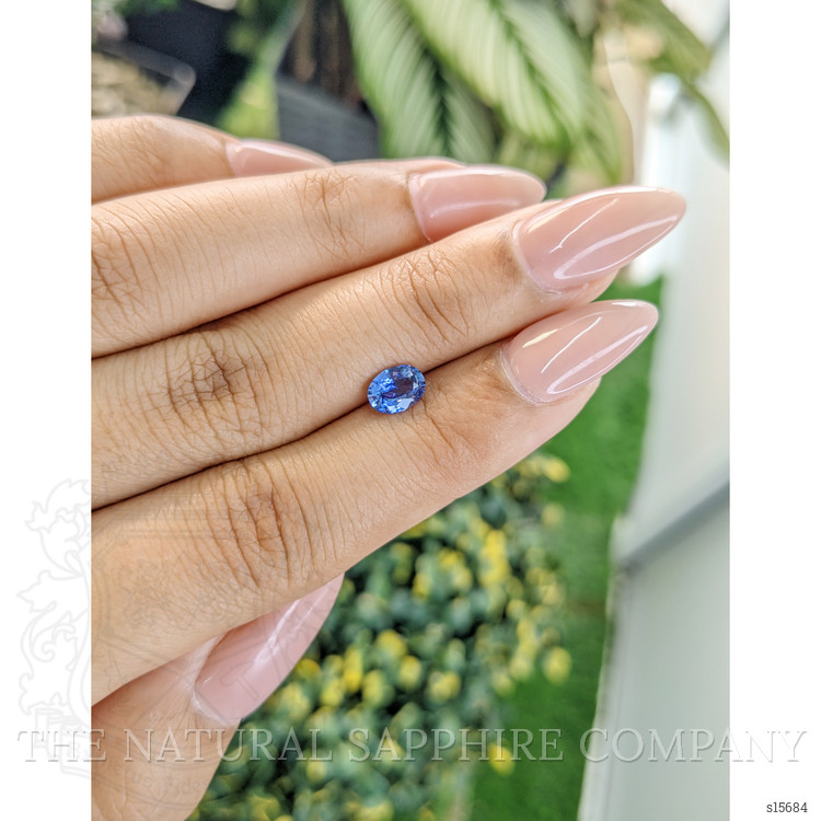0.75 Ct. Blue Sapphire from Ceylon (Sri Lanka)