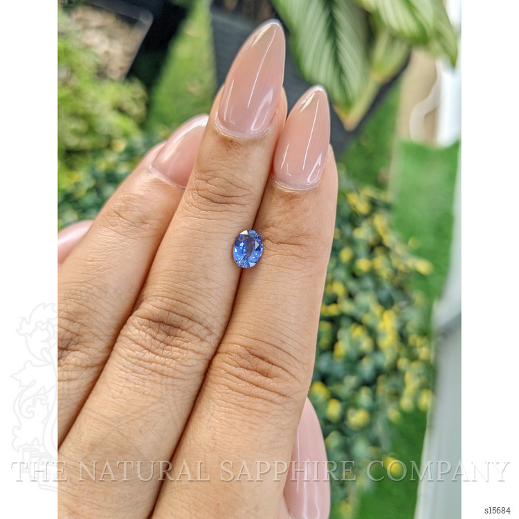 0.75 Ct. Blue Sapphire from Ceylon (Sri Lanka)