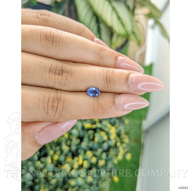 0.75 Ct. Blue Sapphire from Ceylon (Sri Lanka)