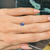 0.75 Ct. Blue Sapphire from Ceylon (Sri Lanka) Life Style