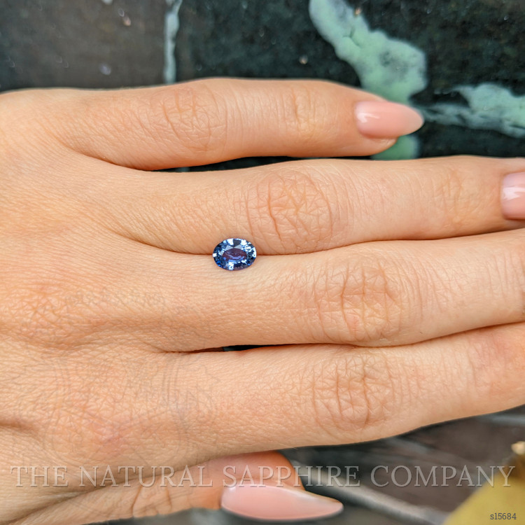 0.75 Ct. Blue Sapphire from Ceylon (Sri Lanka)