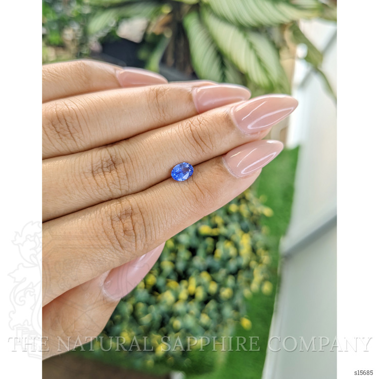 0.60 Ct. Blue Sapphire from Ceylon (Sri Lanka)