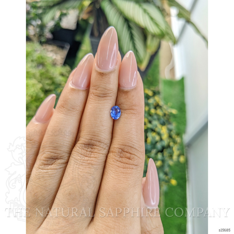 0.60 Ct. Blue Sapphire from Ceylon (Sri Lanka)