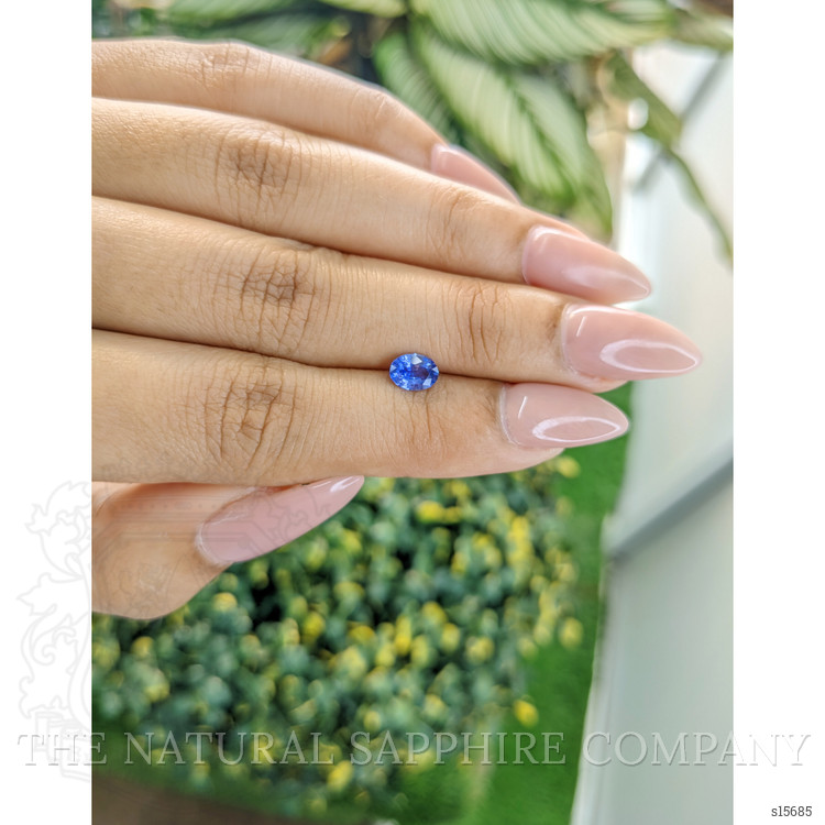 0.60 Ct. Blue Sapphire from Ceylon (Sri Lanka)