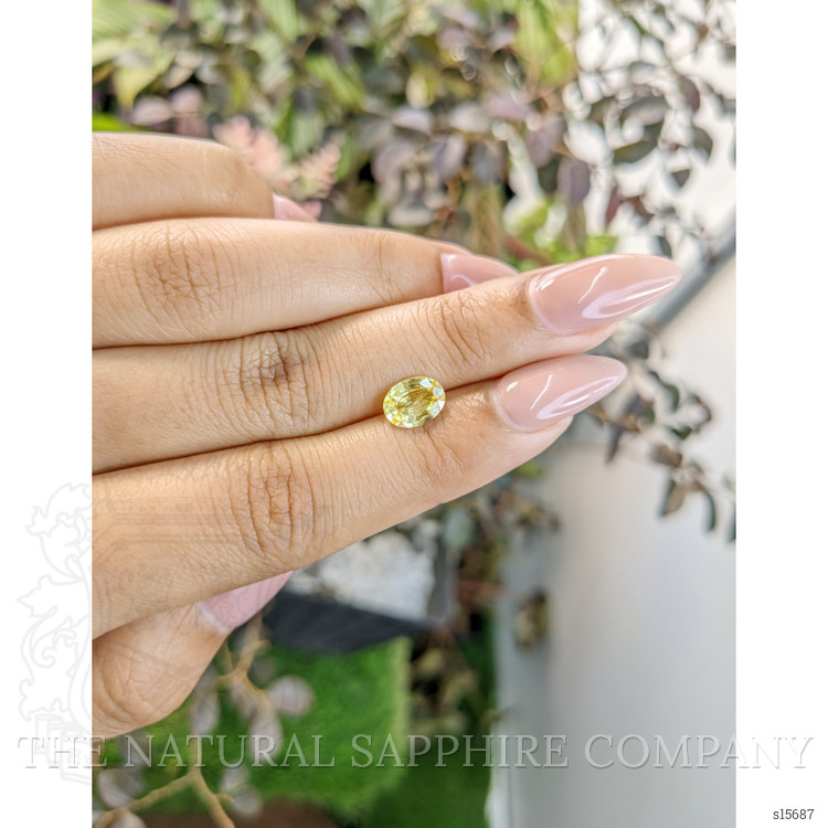 1.37 Ct. Yellow Sapphire from Ceylon (Sri Lanka)