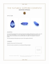 0.69 Ct. Blue Sapphire from Ceylon (Sri Lanka) Appraisal