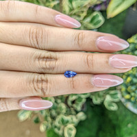 0.66 Ct. Blue Sapphire from Ceylon (Sri Lanka) Life Style