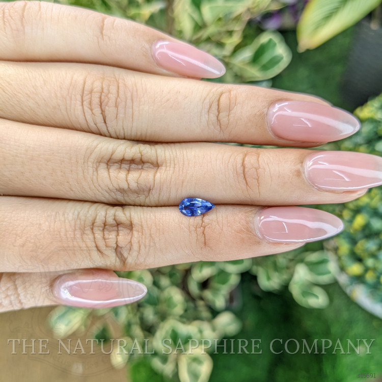 0.66 Ct. Blue Sapphire from Ceylon (Sri Lanka)