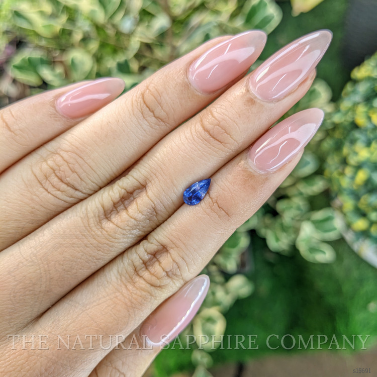 0.66 Ct. Blue Sapphire from Ceylon (Sri Lanka)