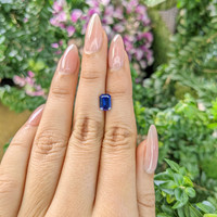 1.55 Ct. Blue Sapphire from Ceylon (Sri Lanka) Life Style