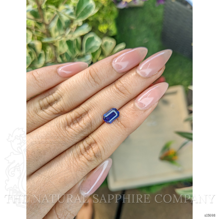 1.74 Ct. Blue Sapphire from Ceylon (Sri Lanka)