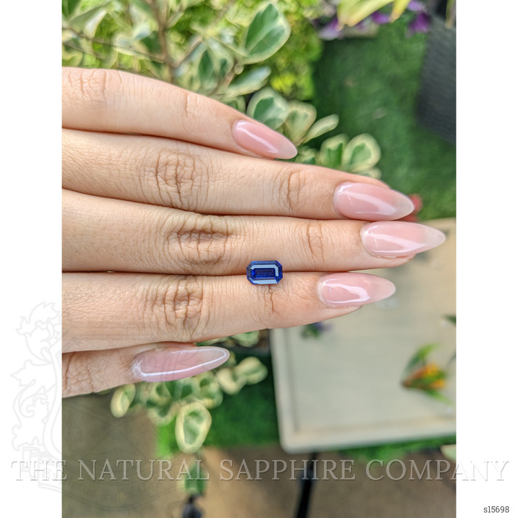 1.74 Ct. Blue Sapphire from Ceylon (Sri Lanka)