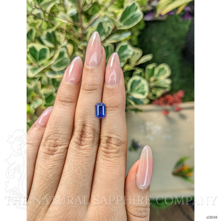 1.74 Ct. Blue Sapphire from Ceylon (Sri Lanka)
