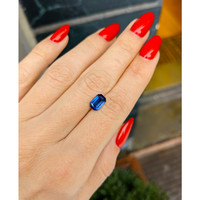 1.74 Ct. Blue Sapphire from Ceylon (Sri Lanka) Life Style