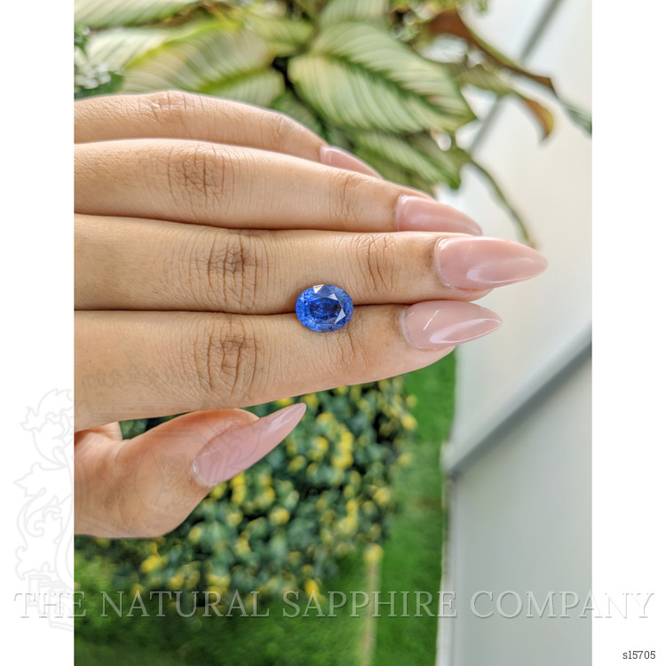 3.77 Ct. Blue Sapphire from Ceylon (Sri Lanka)