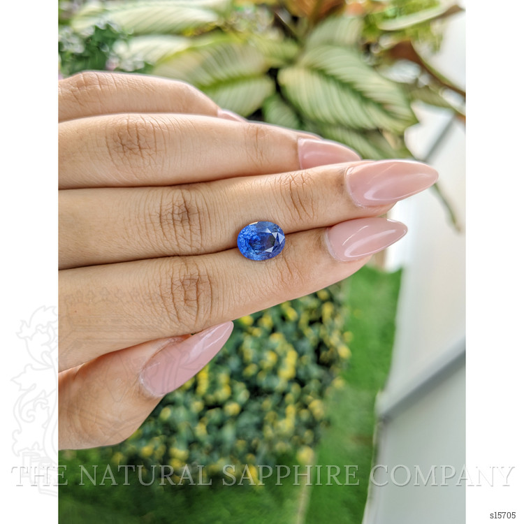 3.77 Ct. Blue Sapphire from Ceylon (Sri Lanka)