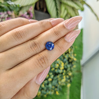 4.22 Ct. Blue Sapphire from Ceylon (Sri Lanka) Life Style