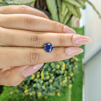 4.22 Ct. Blue Sapphire from Ceylon (Sri Lanka) Life Style