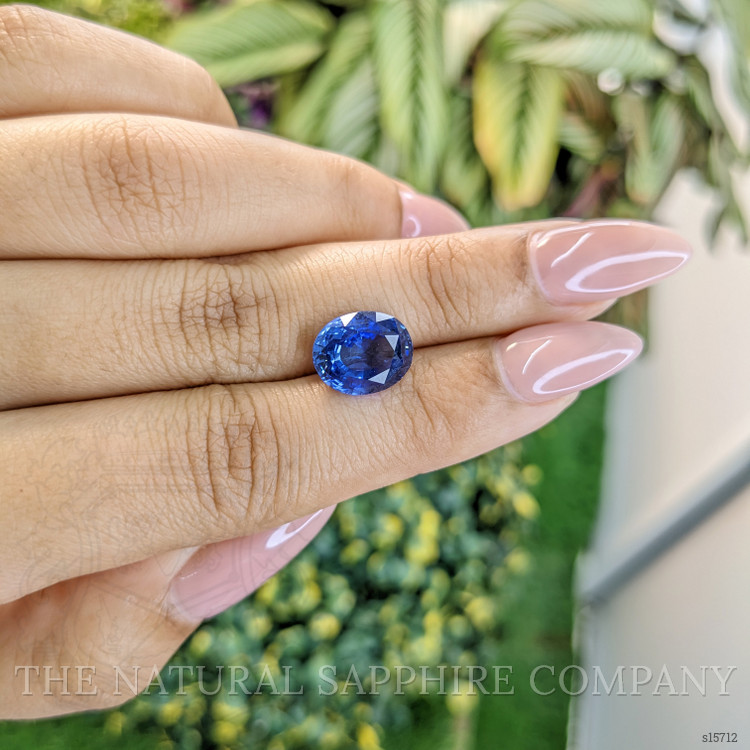 5.74 Ct. Blue Sapphire from Ceylon (Sri Lanka)