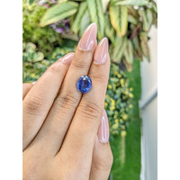 5.74 Ct. Blue Sapphire from Ceylon (Sri Lanka) Life Style