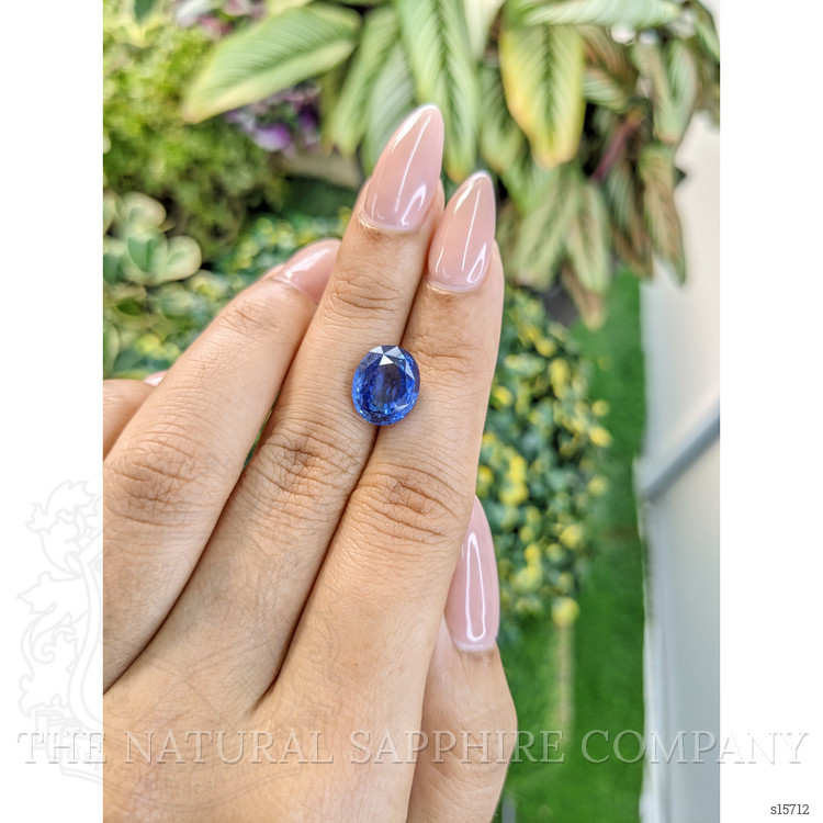 5.74 Ct. Blue Sapphire from Ceylon (Sri Lanka)