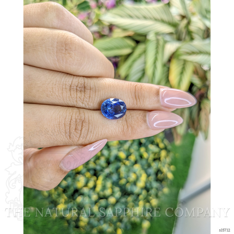 5.74 Ct. Blue Sapphire from Ceylon (Sri Lanka)