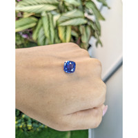 5.39 Ct. Blue Sapphire from Ceylon (Sri Lanka) Life Style