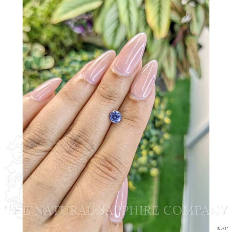 0.86 Ct. Blue Sapphire from Ceylon (Sri Lanka)