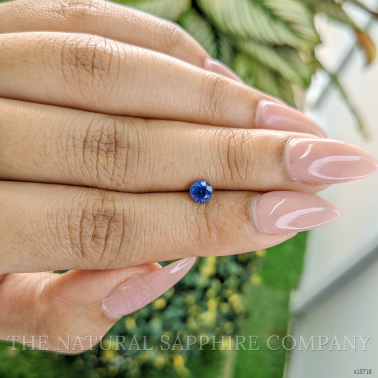 0.51 Ct. Blue Sapphire from Ceylon (Sri Lanka)
