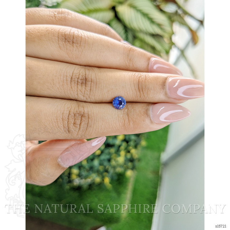0.66 Ct. Blue Sapphire from Ceylon (Sri Lanka)