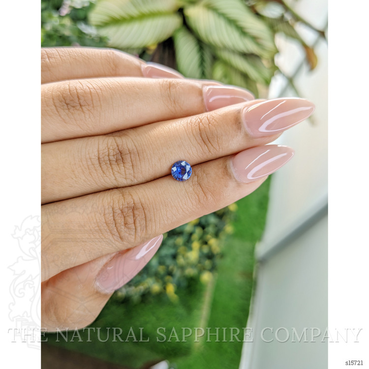 0.66 Ct. Blue Sapphire from Ceylon (Sri Lanka)