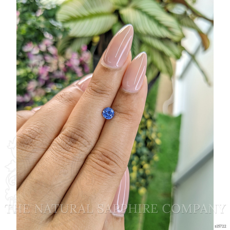 0.67 Ct. Blue Sapphire from Ceylon (Sri Lanka)