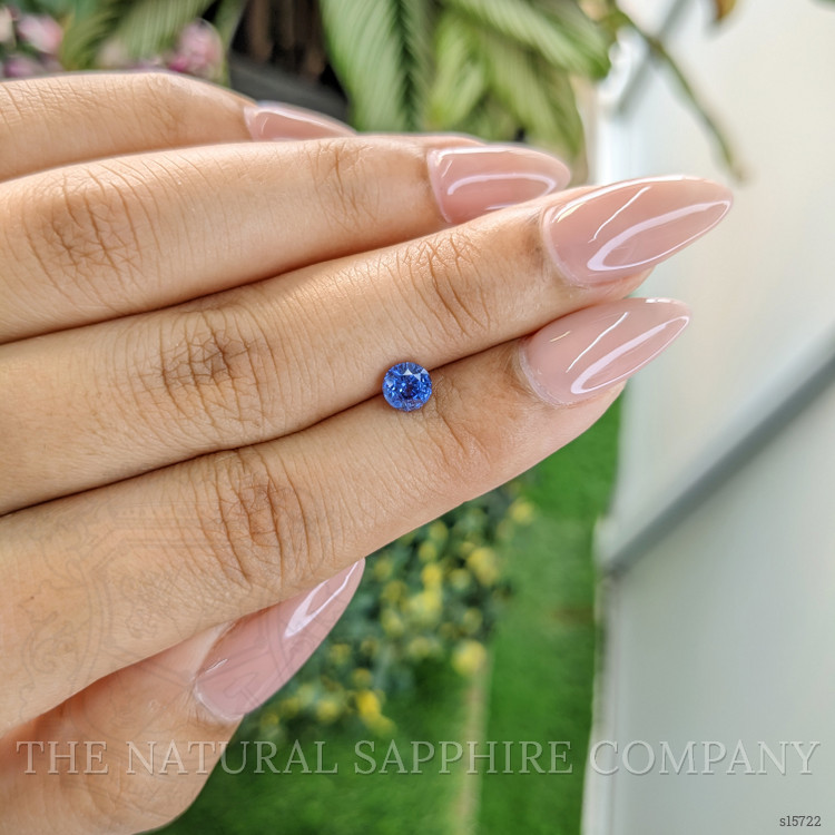 0.67 Ct. Blue Sapphire from Ceylon (Sri Lanka)