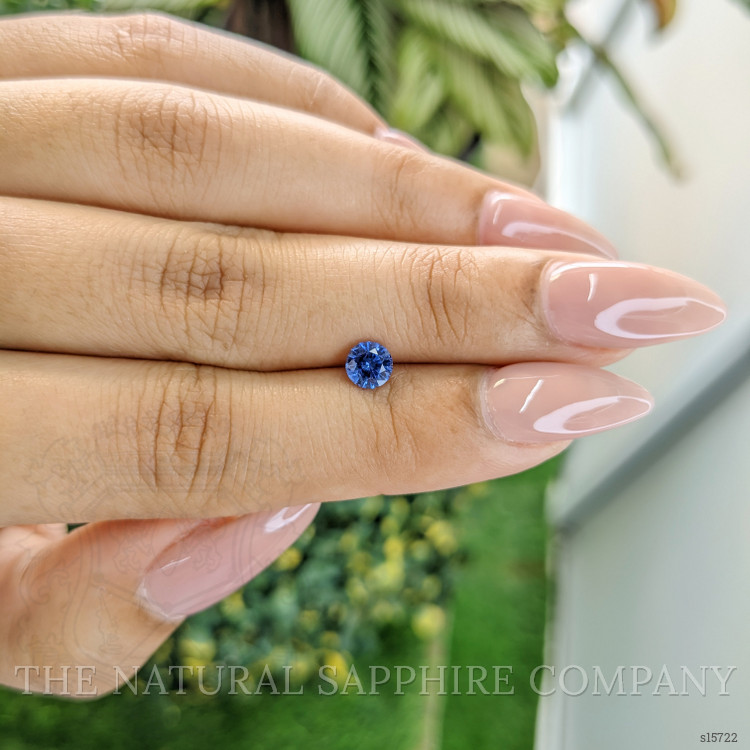 0.67 Ct. Blue Sapphire from Ceylon (Sri Lanka)