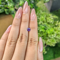 0.55 Ct. Purple Sapphire from Ceylon (Sri Lanka) Life Style