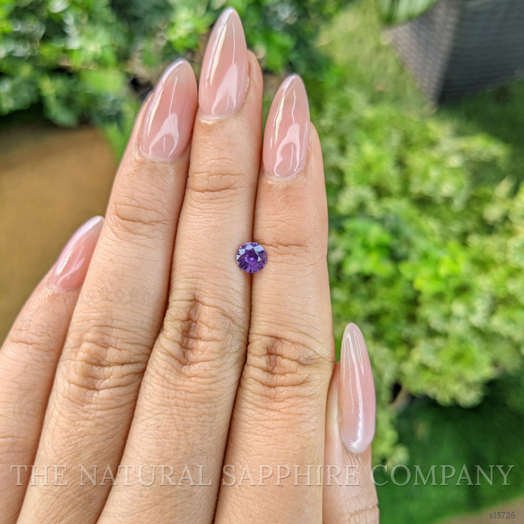 0.55 Ct. Purple Sapphire from Ceylon (Sri Lanka)