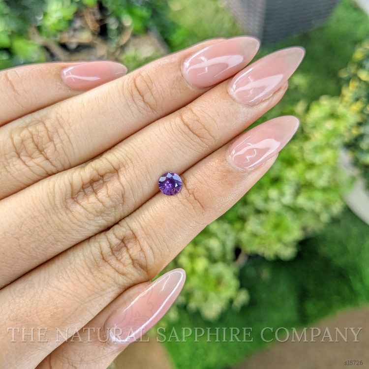 0.55 Ct. Purple Sapphire from Ceylon (Sri Lanka)