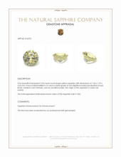 2.04 Ct. Yellow Sapphire from Ceylon (Sri Lanka) Appraisal