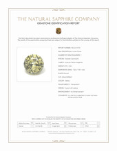2.04 Ct. Yellow Sapphire from Ceylon (Sri Lanka) Scan Report