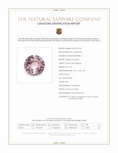0.44 Ct. Pink Sapphire from Ceylon (Sri Lanka) Scan Report