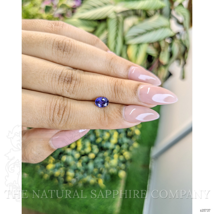 0.99 Ct. Violet Sapphire from Ceylon (Sri Lanka)