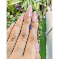 0.99 Ct. Violet Sapphire from Ceylon (Sri Lanka) Life Style