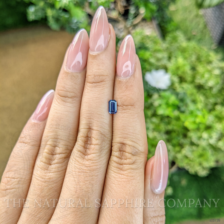 0.55 Ct. Blue Sapphire from Ceylon (Sri Lanka)