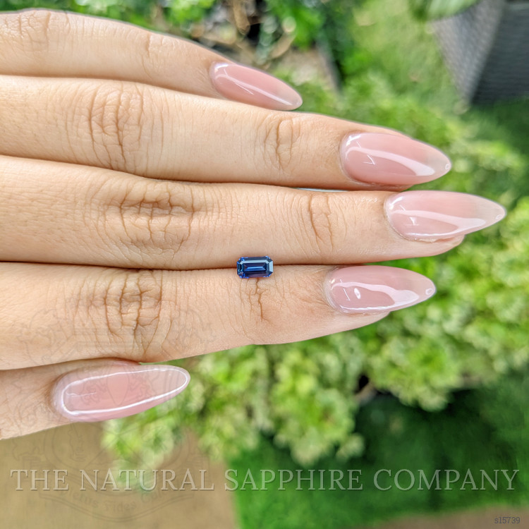 0.55 Ct. Blue Sapphire from Ceylon (Sri Lanka)