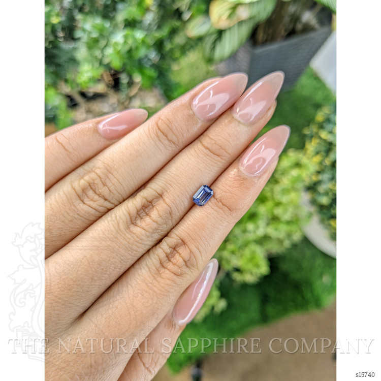 0.68 Ct. Blue Sapphire from Ceylon (Sri Lanka)