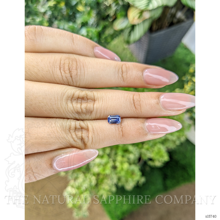 0.68 Ct. Blue Sapphire from Ceylon (Sri Lanka)
