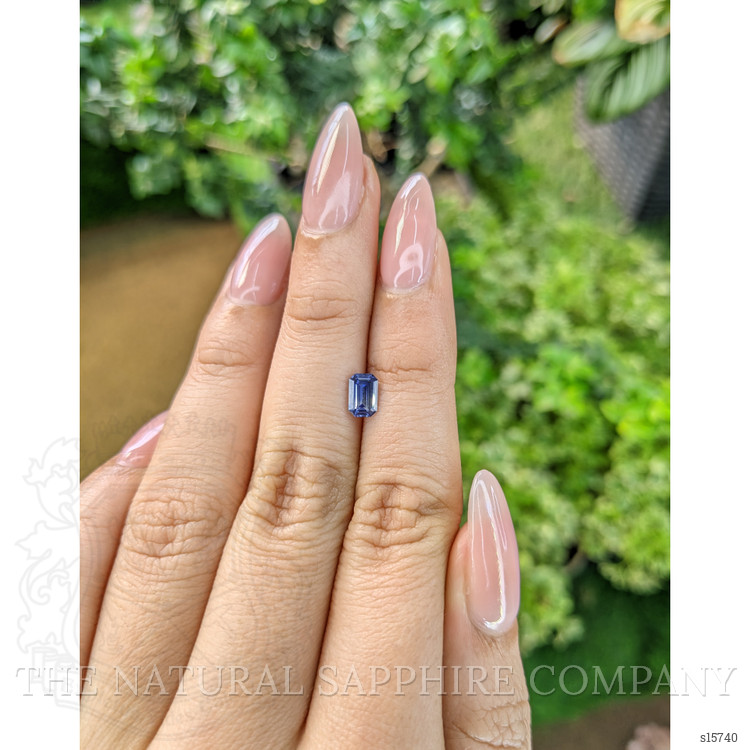 0.68 Ct. Blue Sapphire from Ceylon (Sri Lanka)